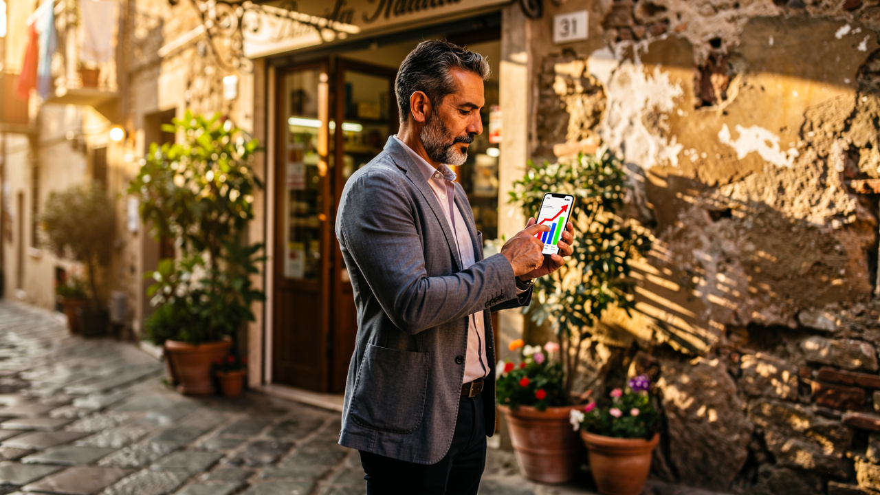 Imprenditore PMI Terni analizza strategia marketing digitale