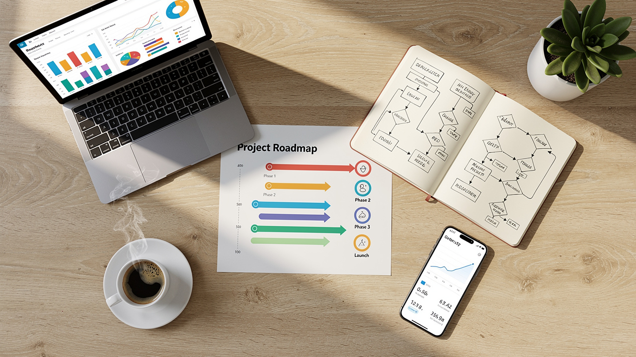 Processo AI di Meta Digitale in quattro fasi operative